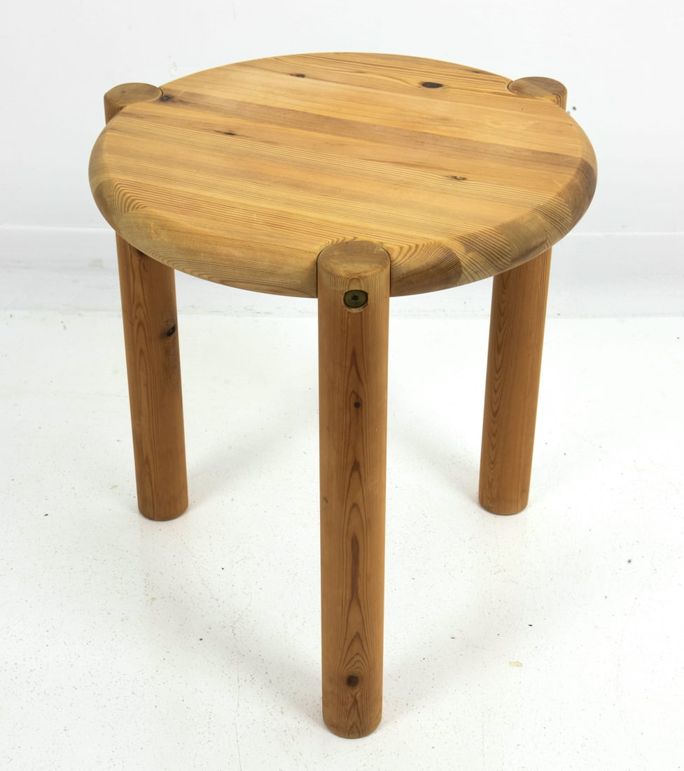 RAINER DAUMILLER DANISH PINE STOOL C. 1970S (1 of 9)