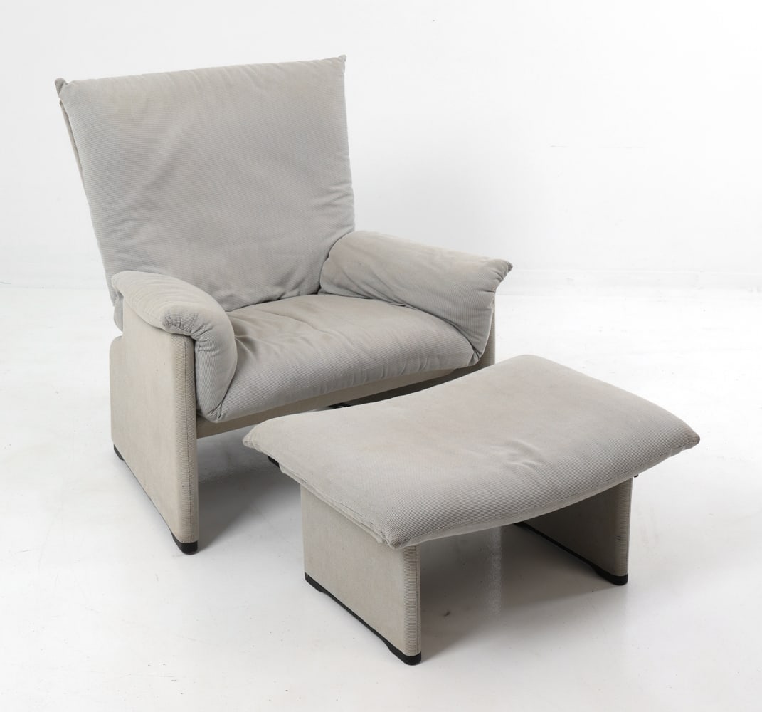 VICO MAGISTRETTI CASSINA PALMARIA CHAIR & OTTOMAN (1 of 1)