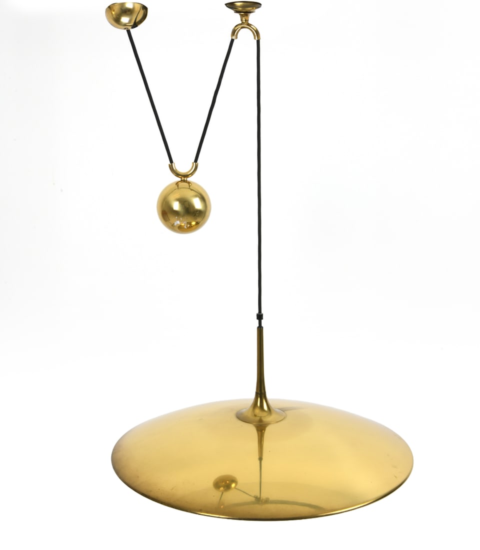FLORIAN SCHULZ ONOS 55 GERMAN BRASS PENDANT LAMP (1 of 1)