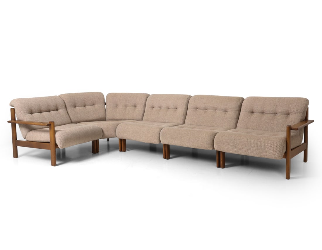 DANISH WOOL MODULAR SECTIONAL SOFA C. 1970S (1 of 1)