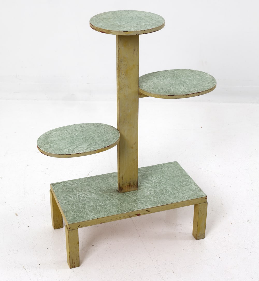GERMAN ART DECO STYLE PLANT STAND C. 1950S (1 of 13)