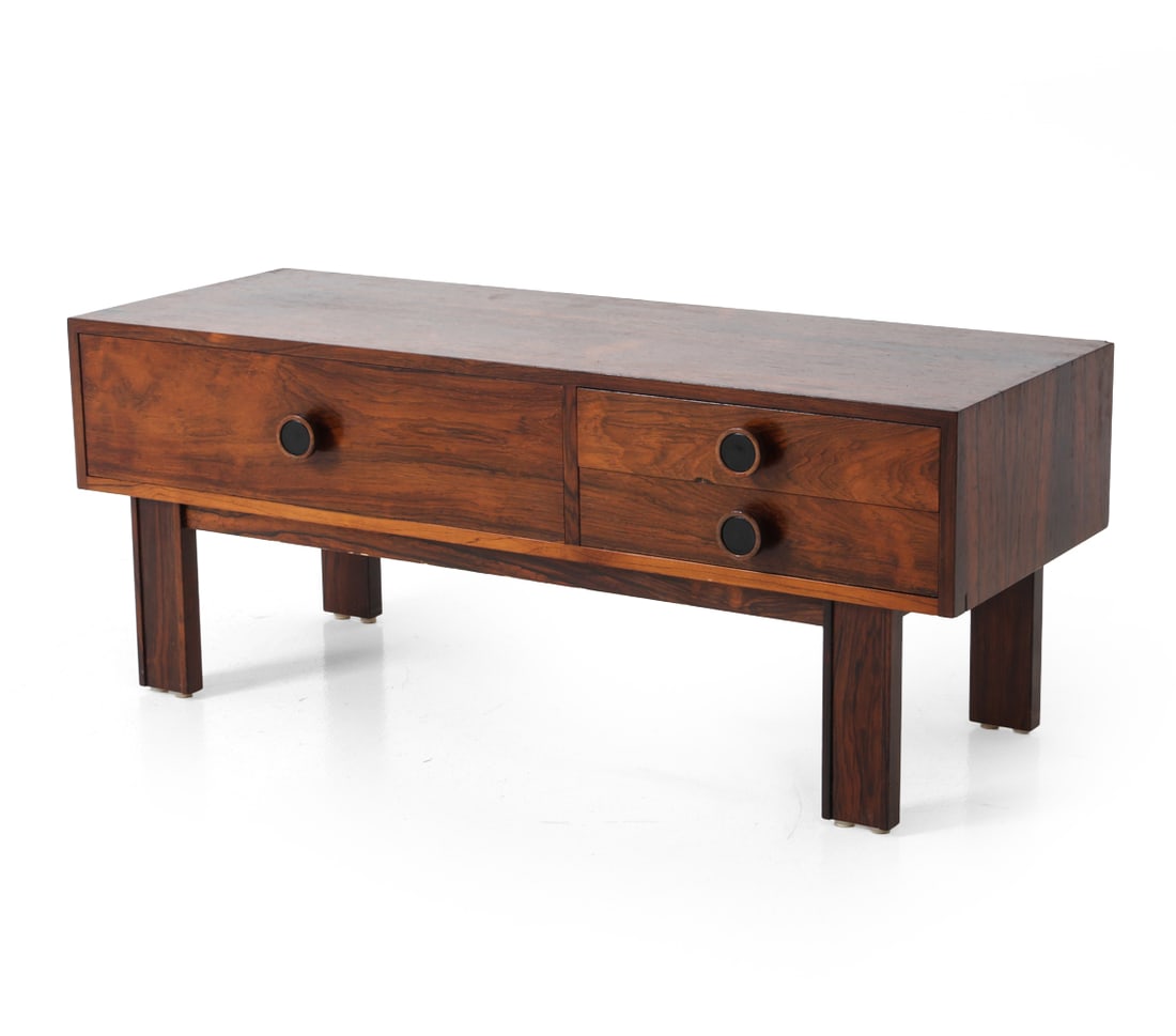 SWEDISH LOW CHEST OF DRAWERS C. 1960S (1 of 17)