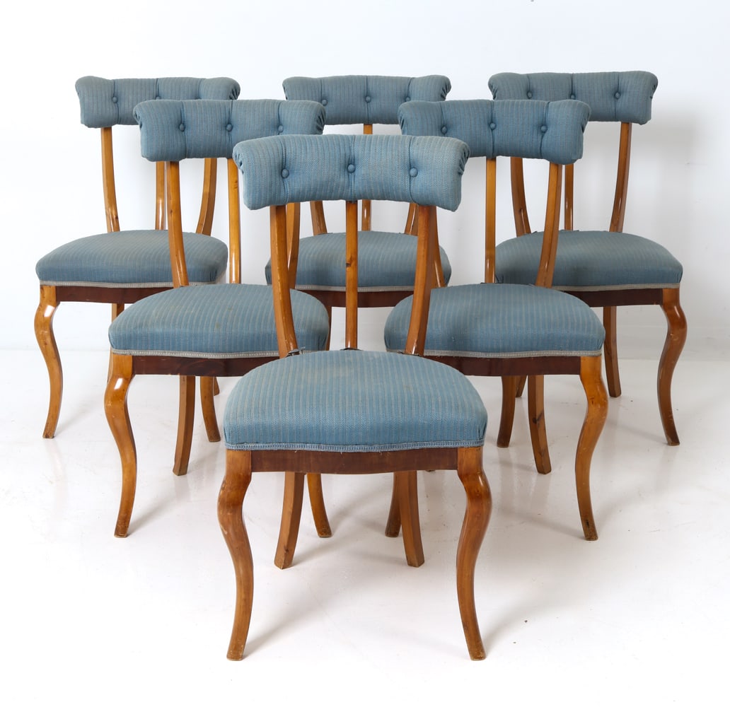 (6) SWEDISH BIEDERMEIER STYLE DINING CHAIRS (1 of 14)