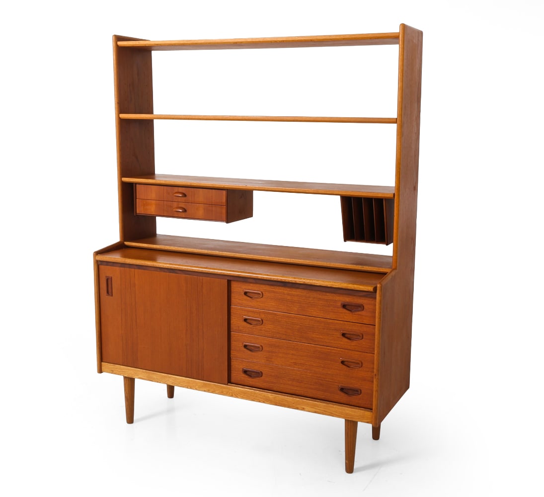 ATTR. BENGT RUDA SWEDISH TEAK DESK BOOKCASE 1960S (1 of 20)