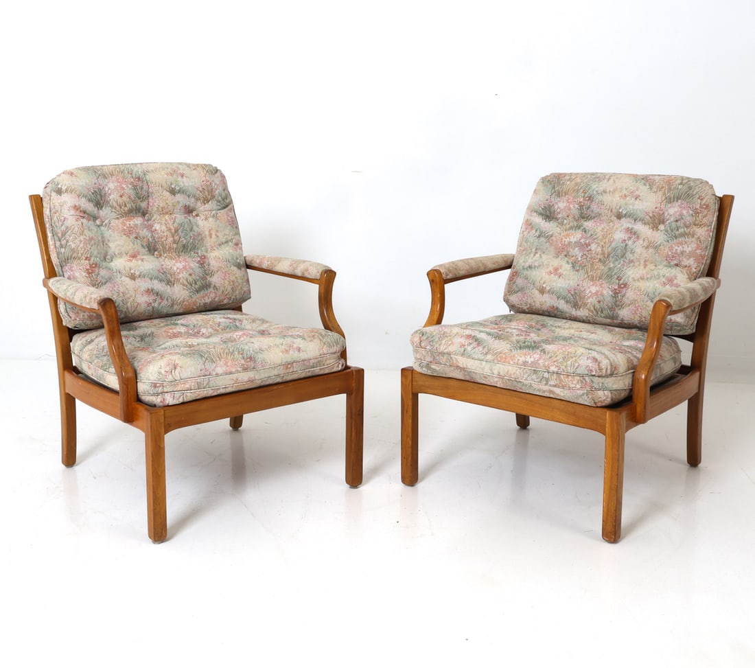 PAIR BRODERNA ANDERSSON SWEDISH LOUNGE CHAIRS (1 of 1)