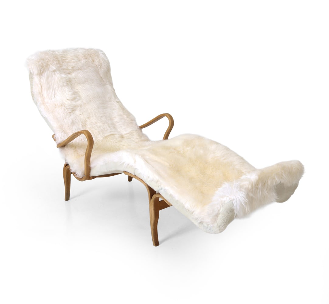 BRUNO MATHSSON BY DUX SHEEPSKIN LOUNGE CHAIR (1 of 17)