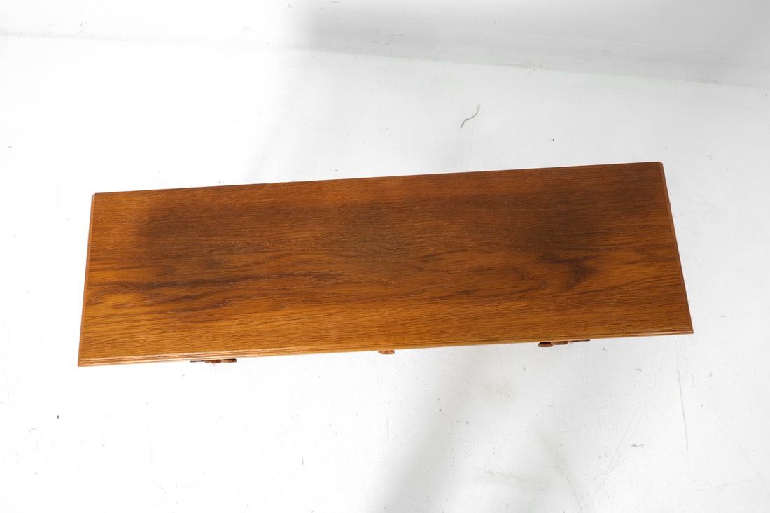 SWEDISH OAK LOW CONSOLE TABLE C. 1950S - 7