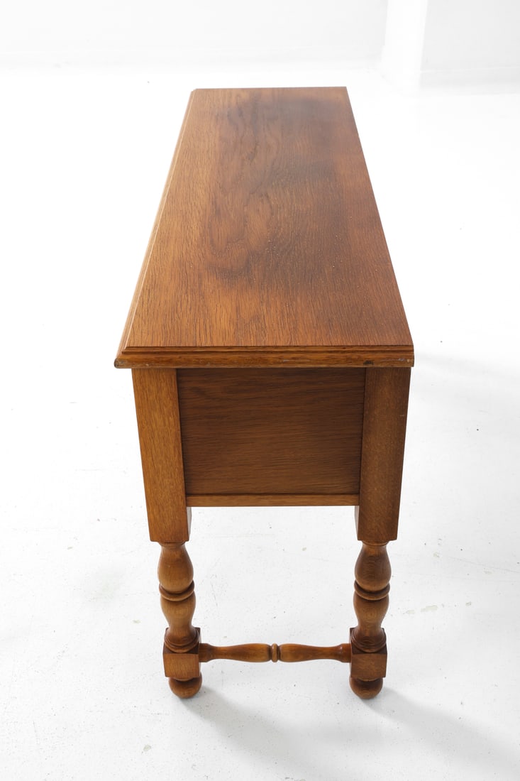 SWEDISH OAK LOW CONSOLE TABLE C. 1950S - 8