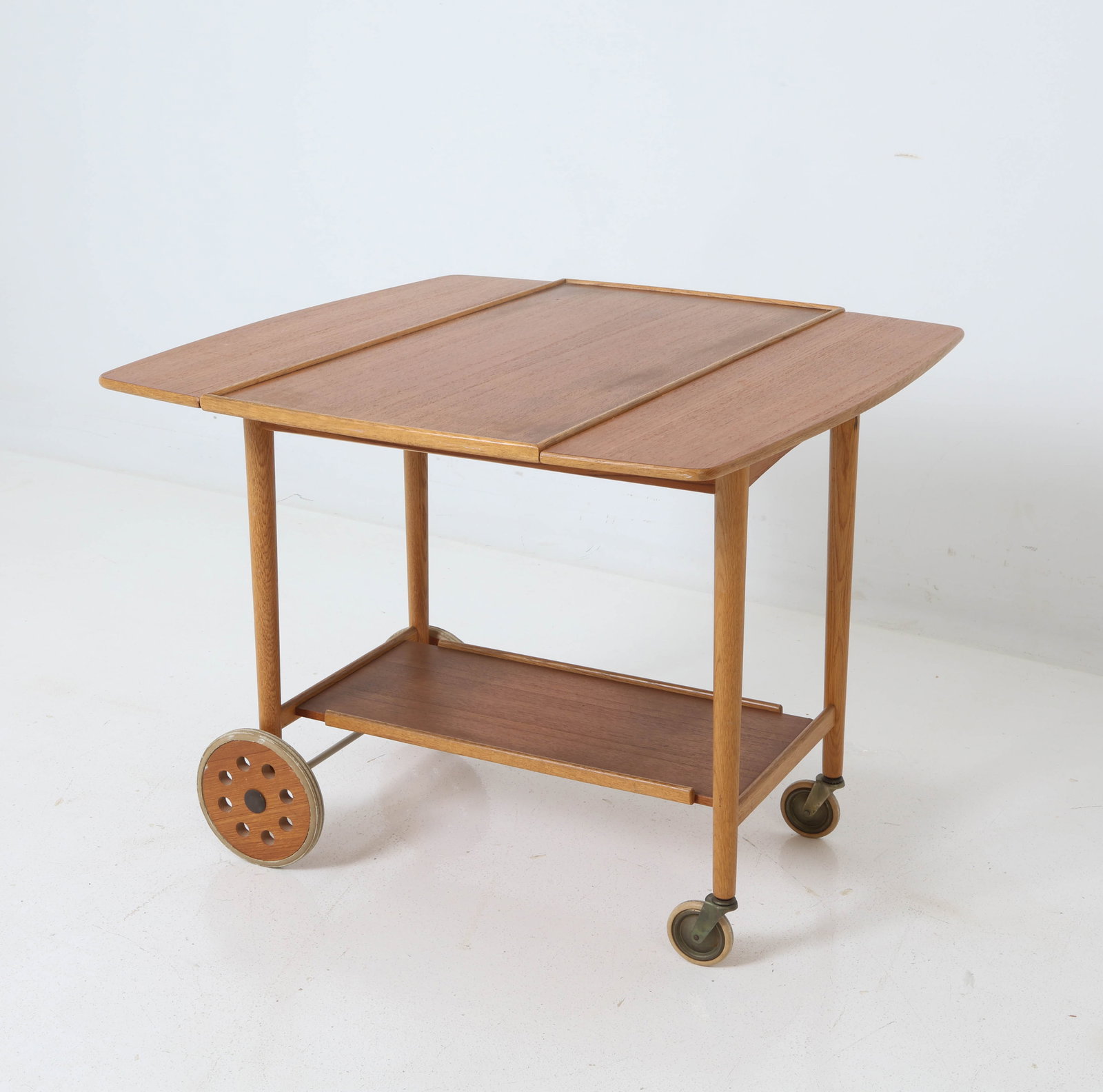 OVE ALGOT BLIDBERG SWEDISH TEAK BAR CART C. 1950S (1 of 1)