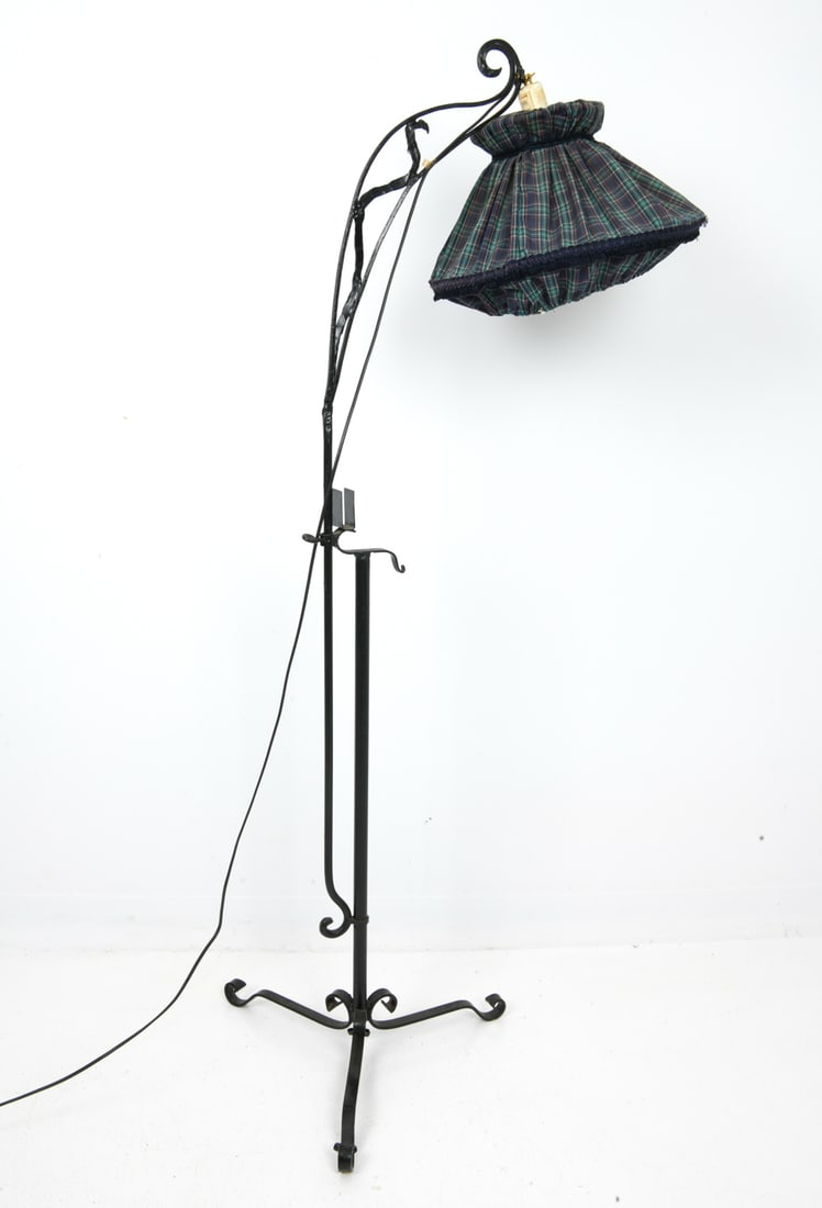 SCANDINAVIAN WROUGHT IRON FLOOR LAMP (1 of 11)