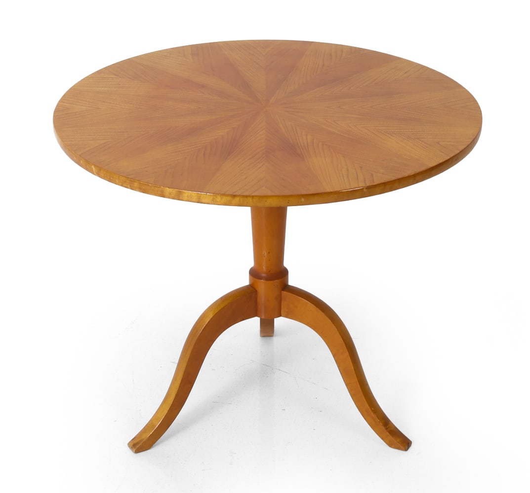 STYLE OF CARL MALMSTEN SWEDISH SIDE TABLE C. 1950S (1 of 13)