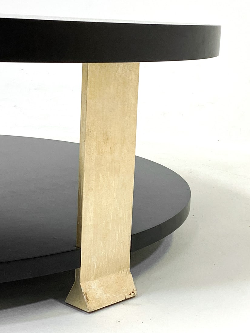 CONTEMPORARY EBONIZED COFFEE TABLE - 3