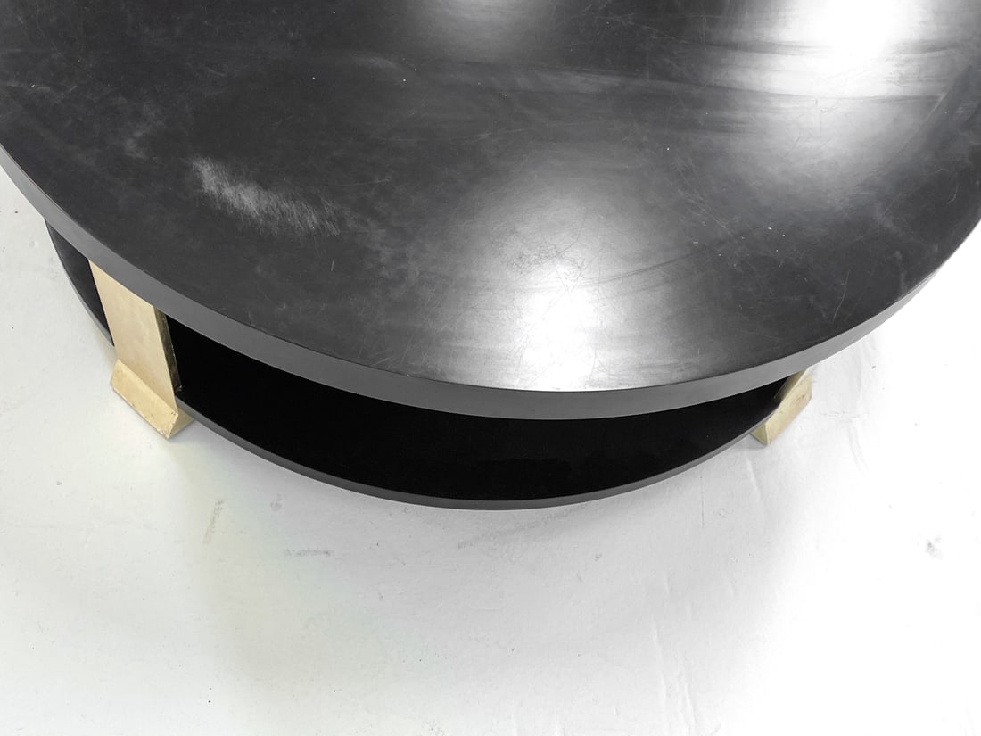 CONTEMPORARY EBONIZED COFFEE TABLE - 6