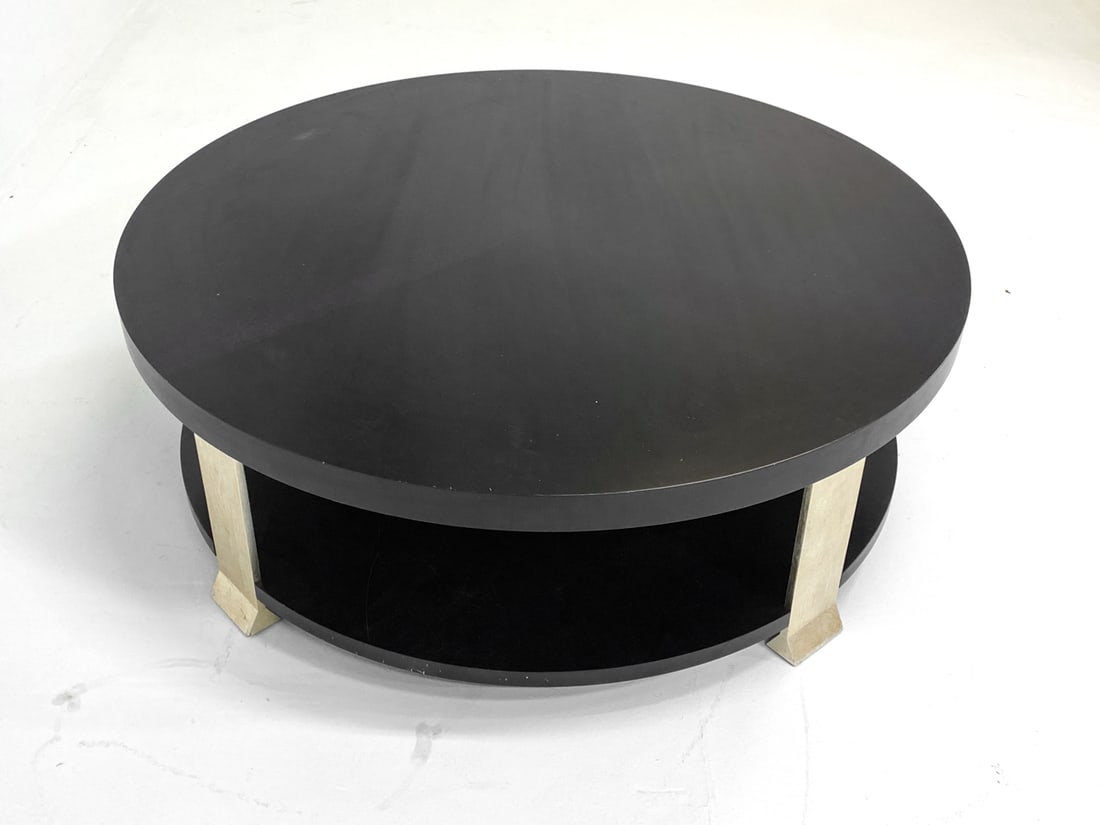 CONTEMPORARY EBONIZED COFFEE TABLE - 7