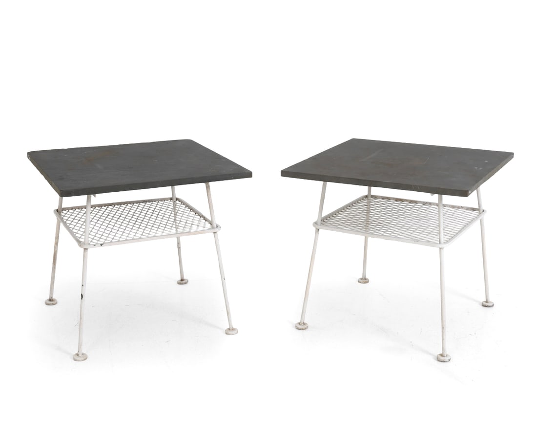 PAIR WOODARD SCULPTURA OCCASIONAL SIDE TABLES (1 of 14)