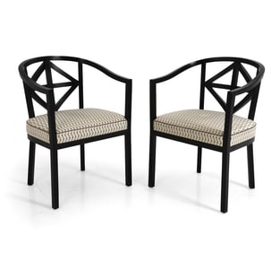 PAIR OF JOSEF HOFFMANN VILLA AST LOUNGE CHAIRS
