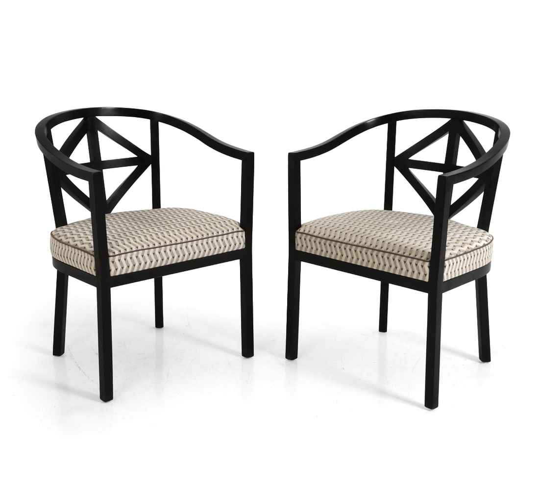 PAIR OF JOSEF HOFFMANN VILLA AST LOUNGE CHAIRS (1 of 15)
