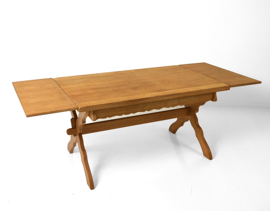 ATTR. KJAERNULF DANISH OAK DINING TABLE 1970'S (1 of 16)