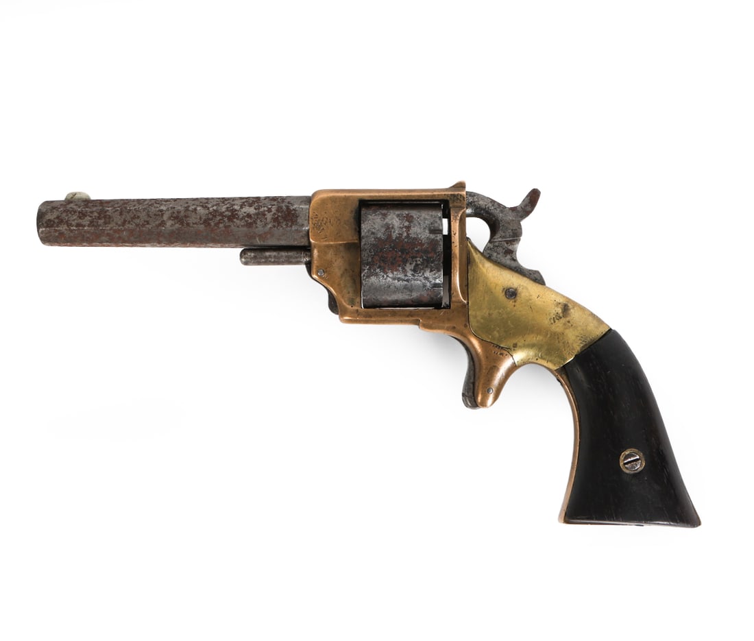 ANTIQUE E. A. PRESCOTT POCKET MODEL REVOLVER (1 of 17)