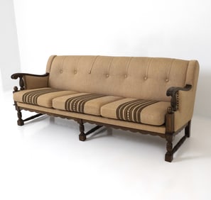 KJAERNULF STYLE DANISH OAK SOFA C. 1960S