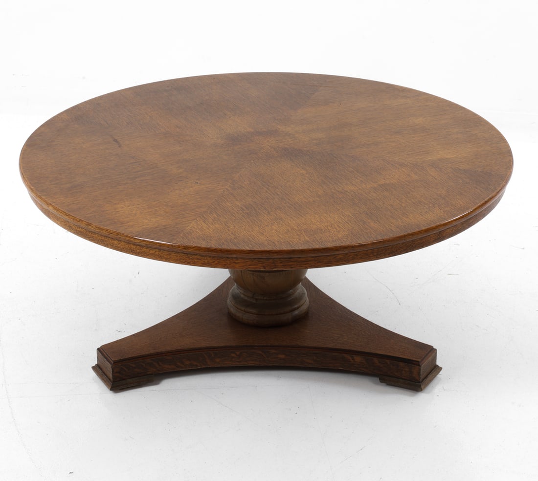 DUTCH OAK COFFEE TABLE C. 1950S (1 of 8)