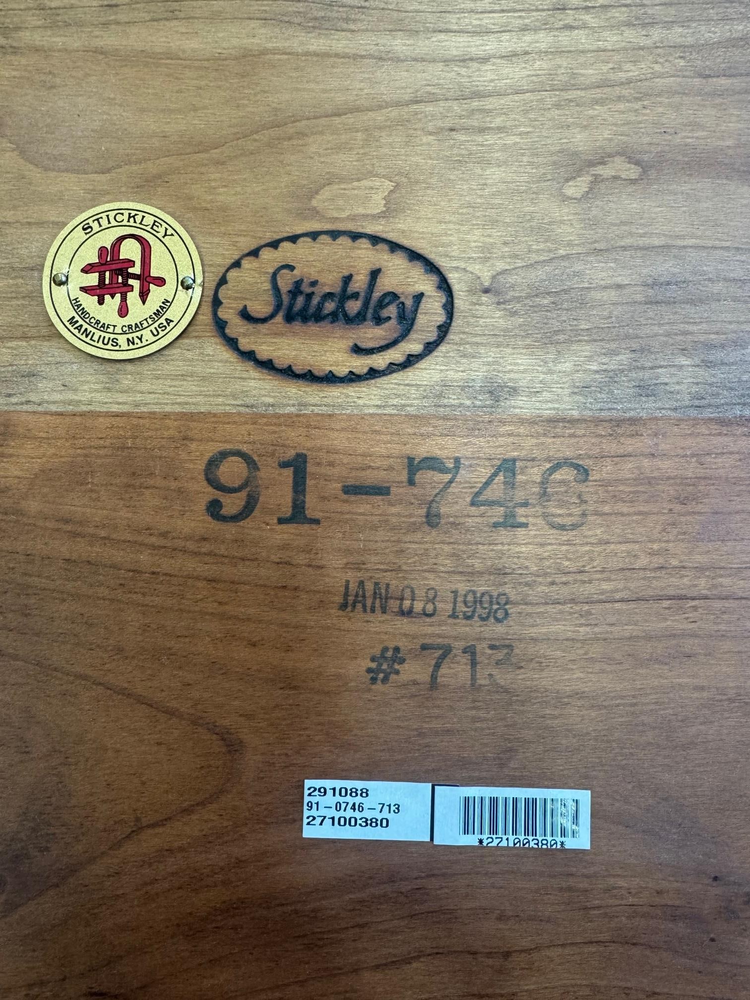 STICKLEY SPINDLE CHERRY SIDE TABLE MODEL 747 - 16