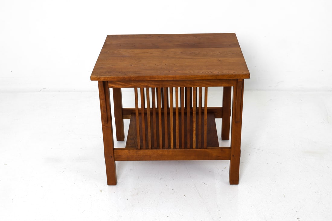 STICKLEY SPINDLE CHERRY SIDE TABLE MODEL 747 - 4