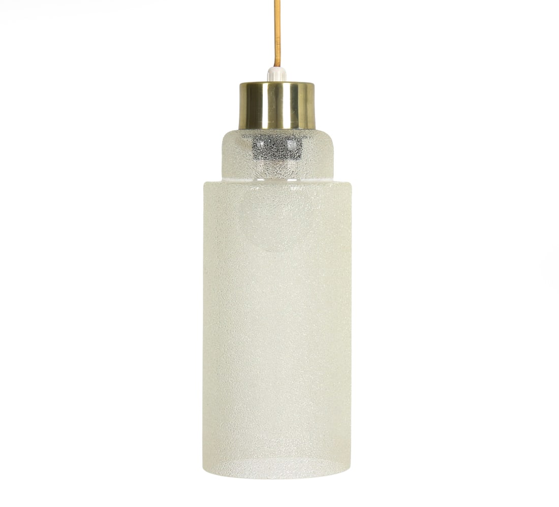 SCANDINAVIAN GLASS PENDANT LIGHT C. 1970S (1 of 11)