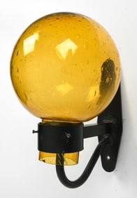 STYLE OF JAKOBSSON SWEDISH GLASS WALL SCONCE