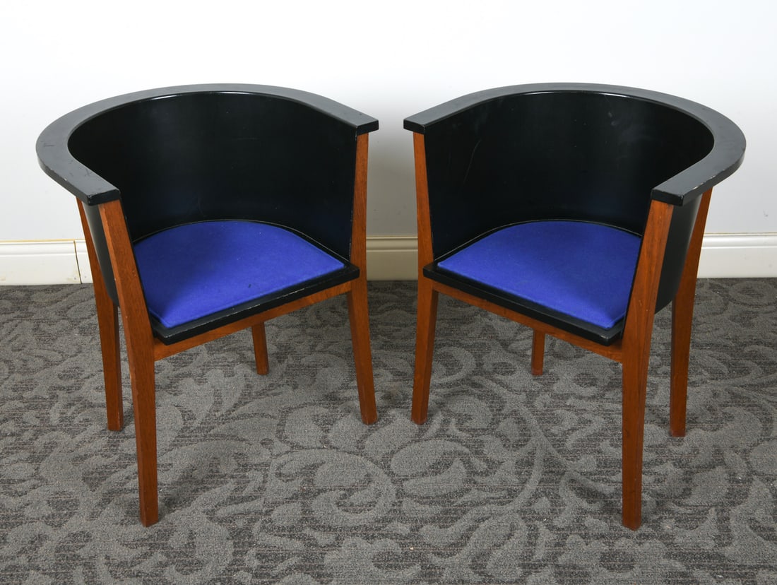 PAIR OF FRITZ HANSEN CORNER CHAIRS (1 of 12)