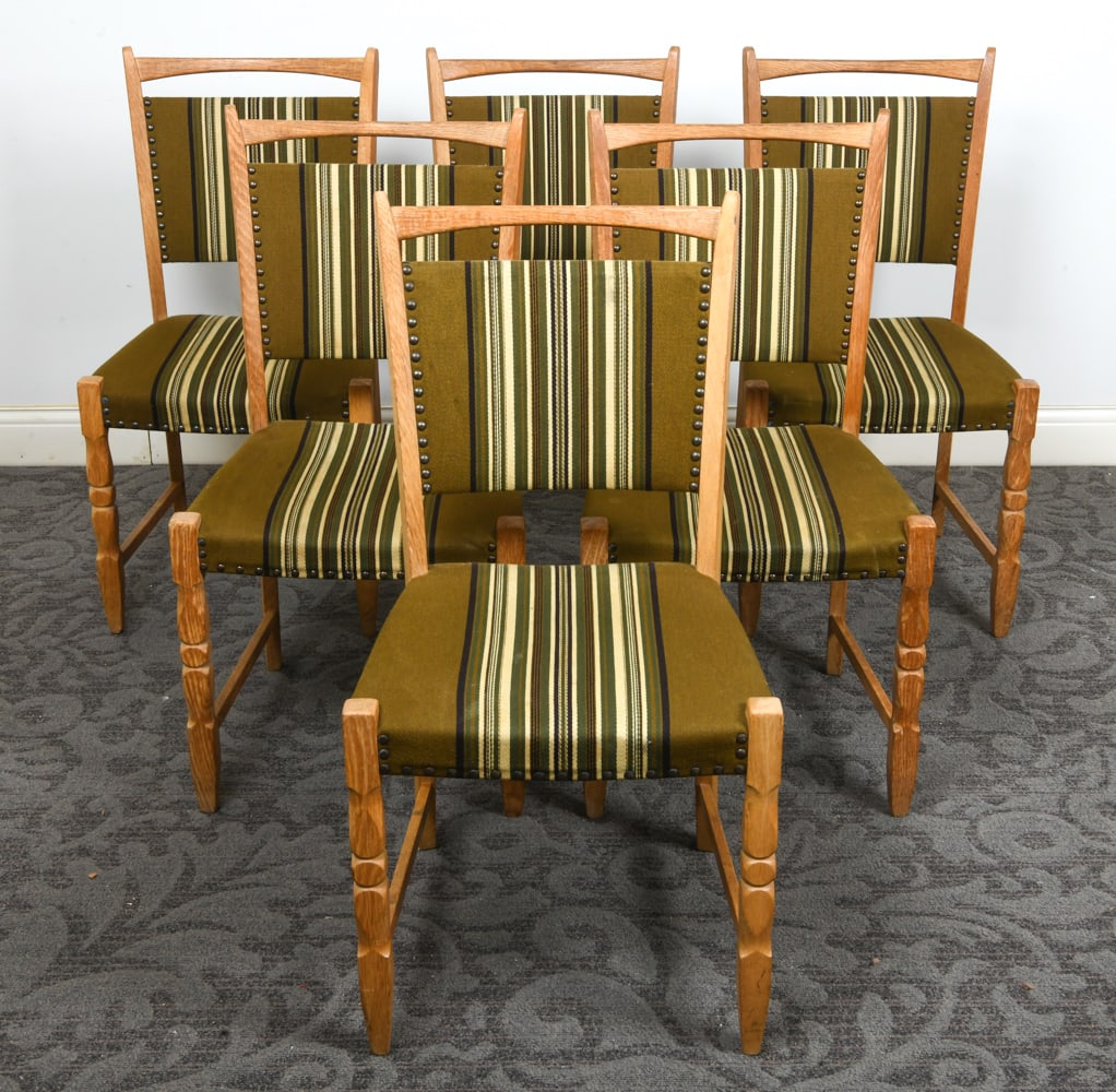 (6) HENNING KJAERNULF DANISH OAK DINING CHAIRS (1 of 13)