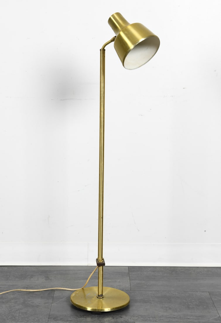 SCANDINAVIAN BRASS FLOOR LAMP C. 1970S (1 of 11)
