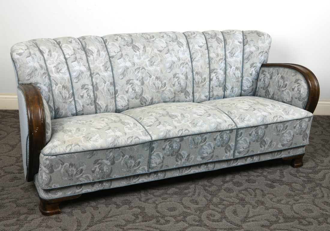 SCANDINAVIAN DECO STYLE SOFA CIRCA 1940S (1 of 11)