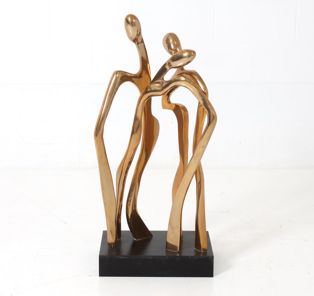 EICHENGREEN & GINSBERG BRASS FIGURAL SCULPTURE (1 of 15)