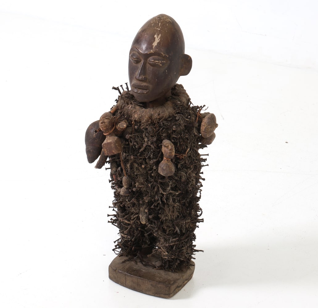 19TH C. KONGO NKISI NKONDI AFRICAN SCULPTURE (1 of 20)