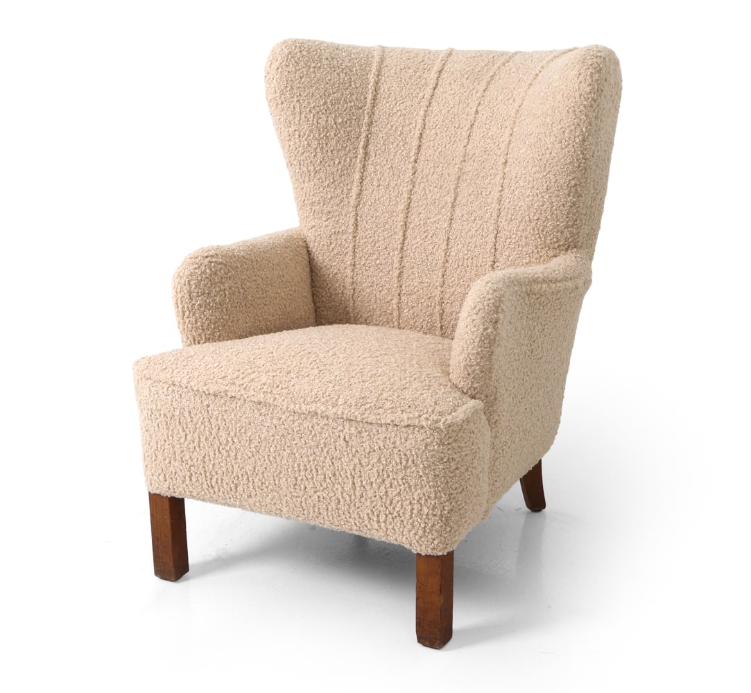 STYLE OF CHRISTOFFERSEN DANISH LOUNGE CHAIR 1940S (1 of 16)