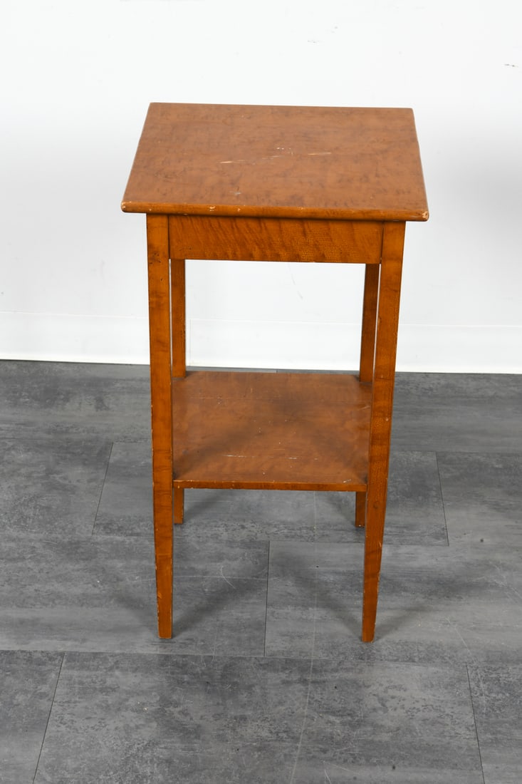 SCANDINAVIAN BEECH SIDE TABLE C. 1970S - 10