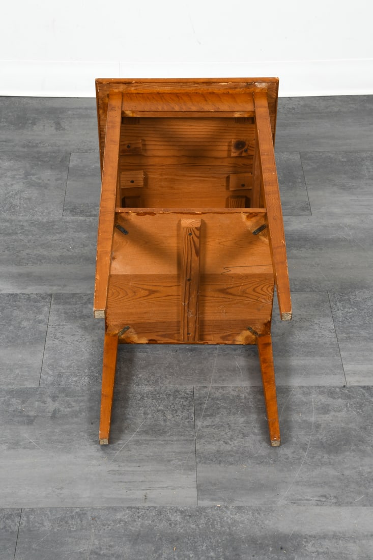 SCANDINAVIAN BEECH SIDE TABLE C. 1970S - 11
