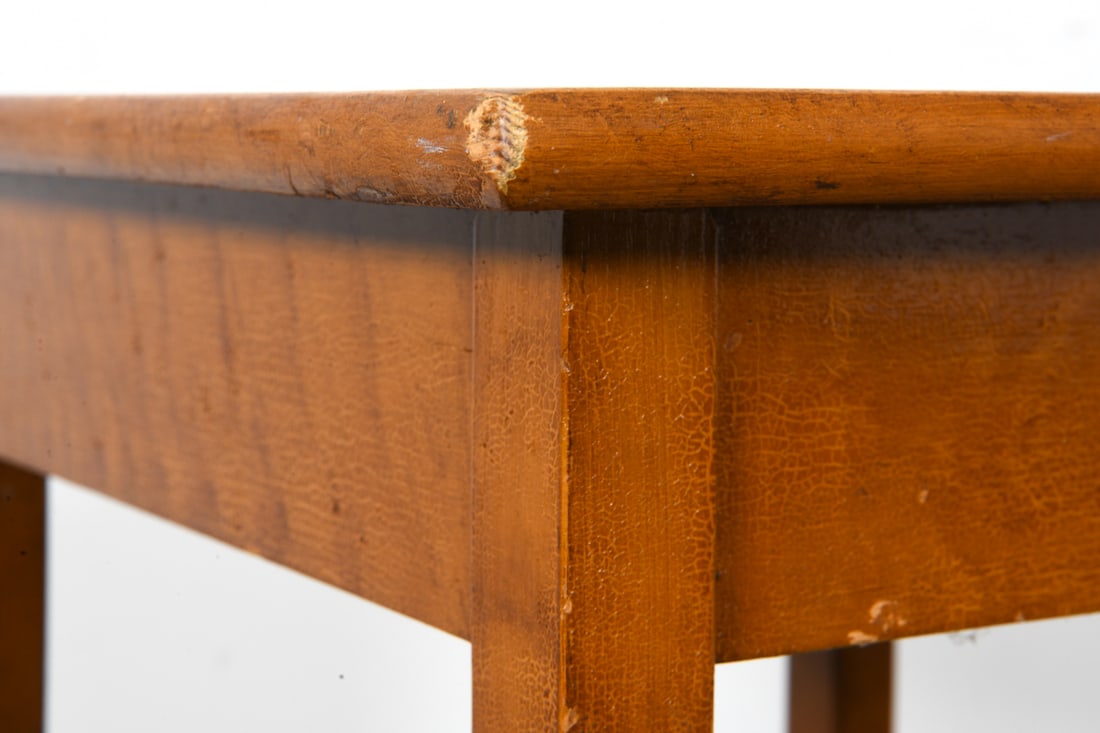 SCANDINAVIAN BEECH SIDE TABLE C. 1970S - 4