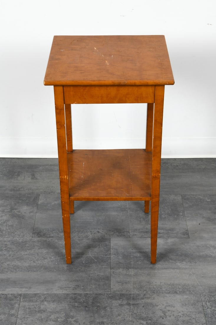 SCANDINAVIAN BEECH SIDE TABLE C. 1970S - 6