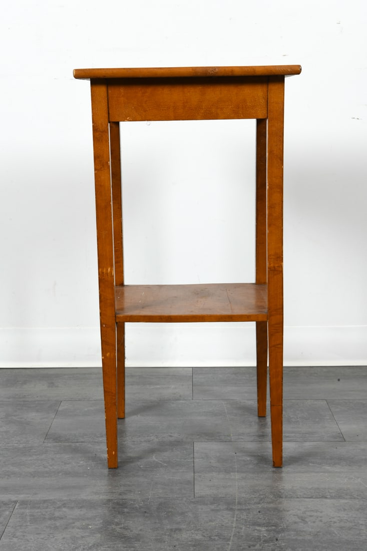 SCANDINAVIAN BEECH SIDE TABLE C. 1970S - 7