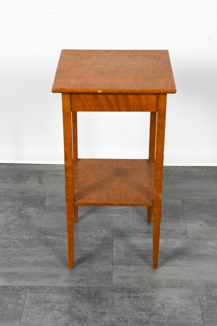 SCANDINAVIAN BEECH SIDE TABLE C. 1970S - 8