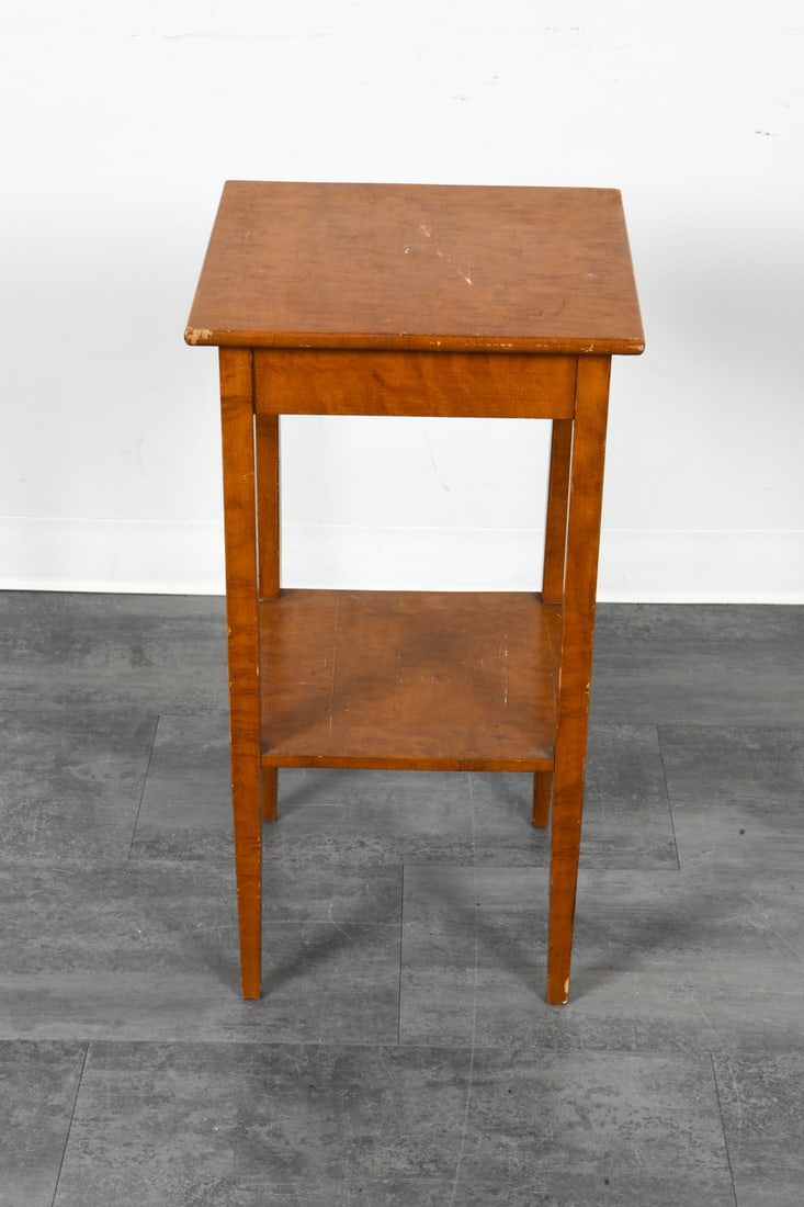 SCANDINAVIAN BEECH SIDE TABLE C. 1970S - 9