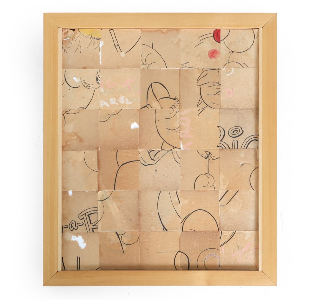 JEFF CLARK (20TH C.) ABSTRACT COLLAGE 2007 (1 of 9)