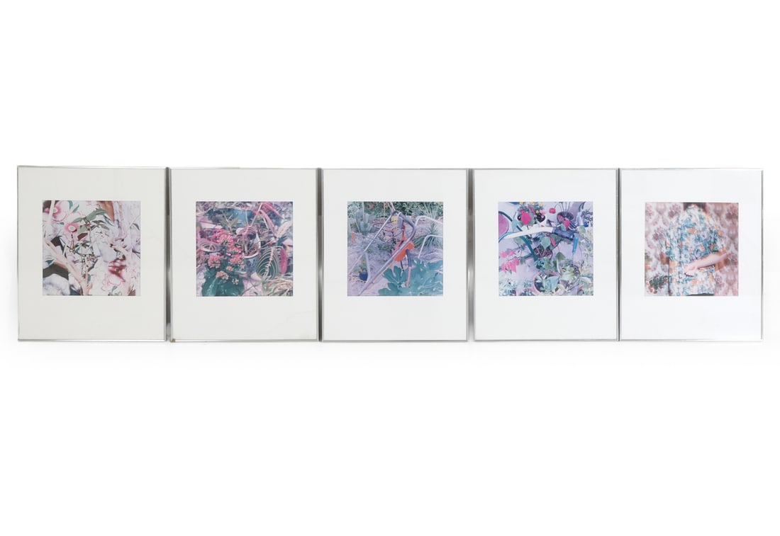 WILLIAM LARSON (1942-2019) PHOTOGRAPH GROUPING: Grouping of (5) photographs from the 'Aprille' portfolio, dated 1980. Photographs processed using dye transfer. Dimensions: Each Frame H 24.5" x W 20.5". Sight H 13.5" x W 13.25". Condition: Not