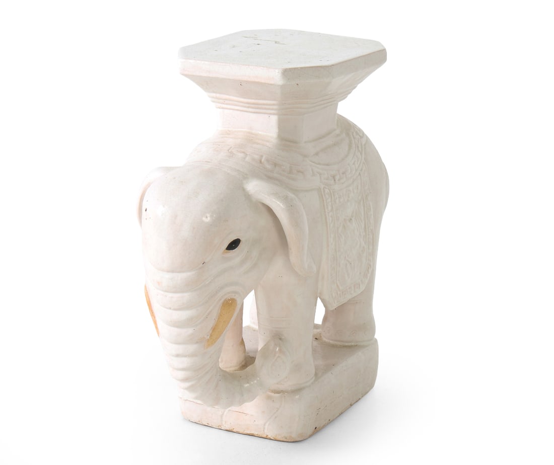 CERAMIC ELEPHANT GARDEN STOOL (1 of 16)