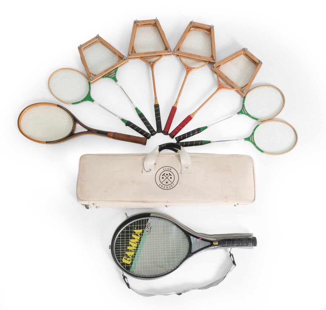VINTAGE RACQUET SPORTS EQUIPMENT GROUPING (1 of 13)