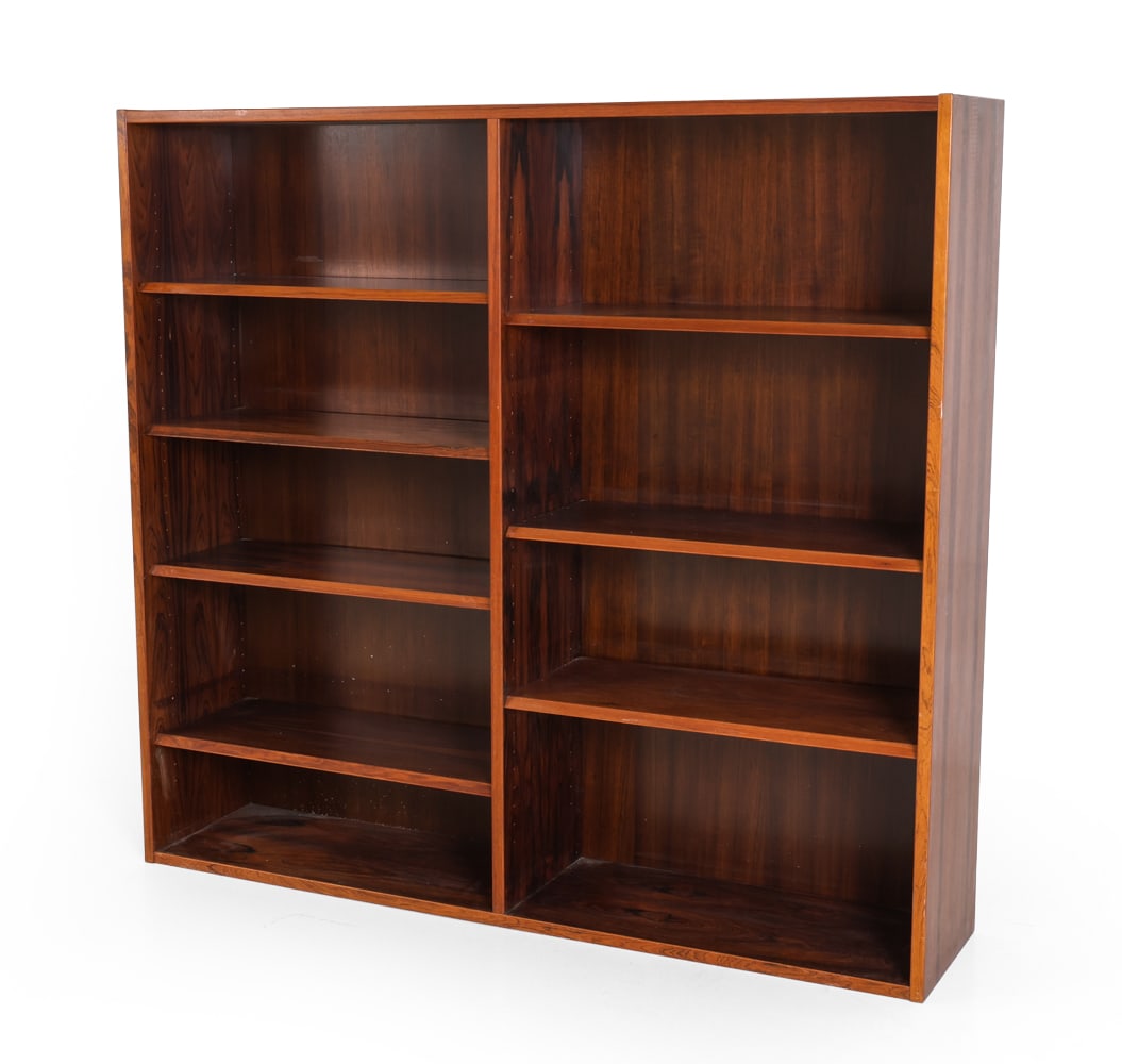 POUL HUNDEVAD DANISH ROSEWOOD BOOKCASE C. 1970S (1 of 14)