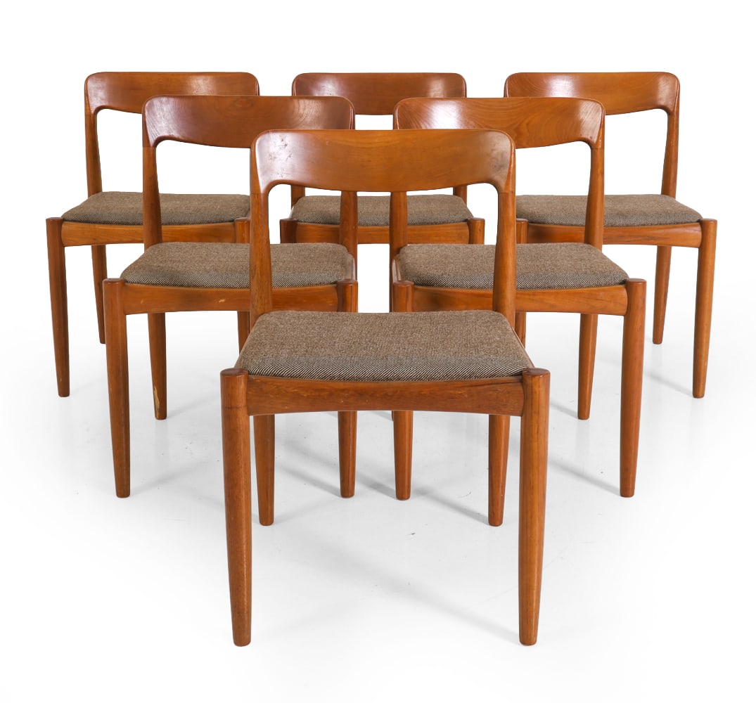 (6) N. O. MOLLER FOR BRAMIN DANISH TEAK CHAIRS (1 of 13)
