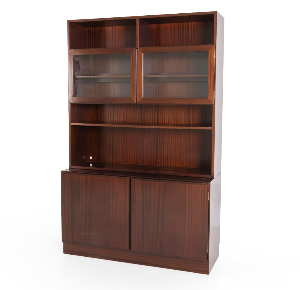 GUNNI OMANN DANISH MAHOGANY BOOKCASE CABINET 1960S (1 of 20)